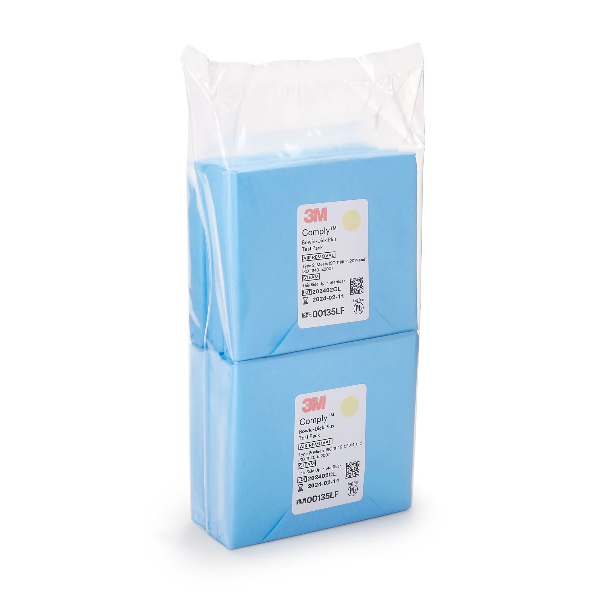 3M™ Comply™ Bowie-Dick Plus Test Pack with Early Warning Sheet, Type 2, 6/BG