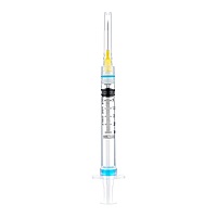 Sol-Care® 3 mL Luer Lock Safety Syringe with Exchangeable Needle, Retractable (100/Box)
