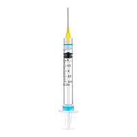 Sol-Care® 3 mL Luer Lock Safety Syringe with Exchangeable Needle, Retractable (100/Box)