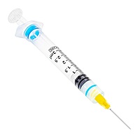 Sol-Care® 3 mL Luer Lock Safety Syringe with Exchangeable Needle, Retractable (100/Box)