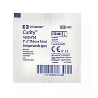 Curity™ Gauze Sponge – 3 × 3 Inch, 12-Ply, Sterile, 1 per Pack-CT