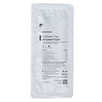 McKesson Urethral Intermittent Catheter Tray 14 Fr Red Rubber Without Balloon (EA)