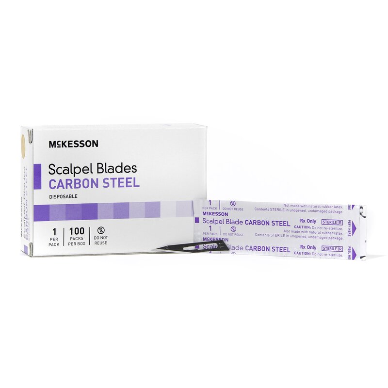 McKesson Surgical Blade – Carbon Steel, No. 11, Sterile
