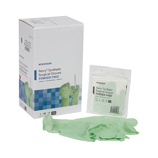 McKesson Perry Performance Plus Sterile Polyisoprene Surgical Gloves Chemo Tested (BX/50PR)