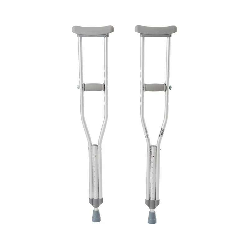 McKesson Underarm Crutches Youth Aluminum Frame 350 lb Weight Capacity (PR/1)