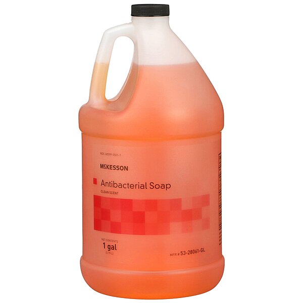 McKesson Antibacterial Liquid Soap, 1 Gallon Pump Bottle, Clean Scent