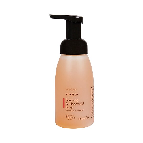 McKesson Antibacterial Foaming Soap 8.5 oz Pump Bottle Clean Scent