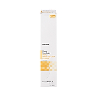 McKesson Elastic Bandage – 2 Inch × 5 Yard, Double Hook & Loop Closure, Tan, Non-Sterile