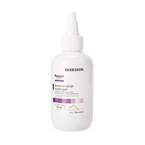 McKesson Puracyn® Plus Professional Antimicrobial Hydrogel – 3 oz Amorphous Gel, Non-Sterile