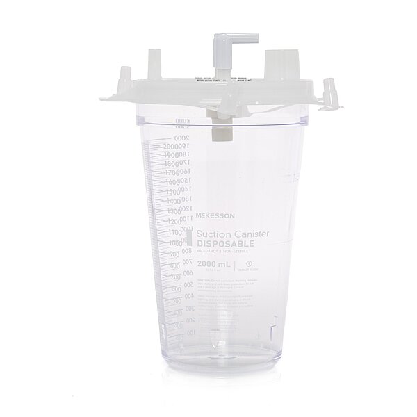 McKesson Suction Canister – 2000 mL Capacity, Pour Lid