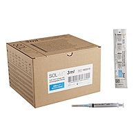 Sol-M™ Standard Hypodermic Syringe with Needle 3 mL 23 Gauge 1 Inch NonSafety