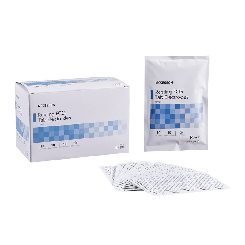McKesson Adult ECG Resting Electrodes Tab Connector (PK/10EA)