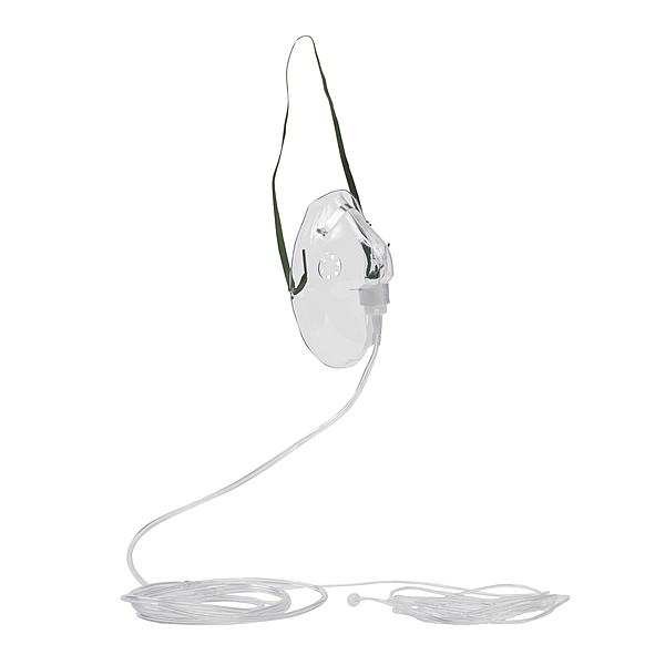 Medline Adult Oxygen Mask Elongated Style Adjustable Strap (EA)