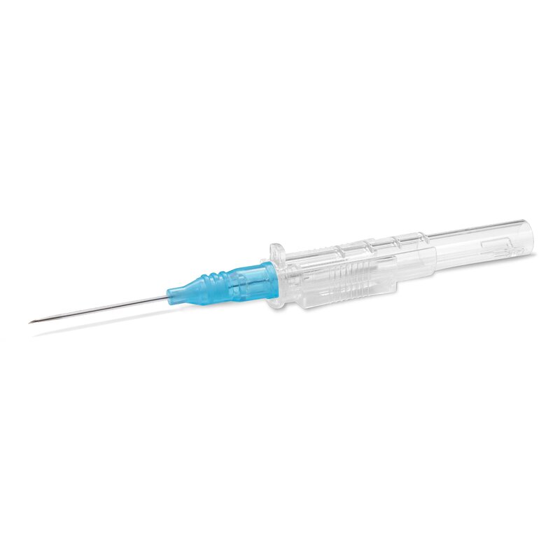 McKesson Prevent® SLS Peripheral IV Catheter 22 Gauge 1 Inch Polyurethane Straight Hub Sliding Safety