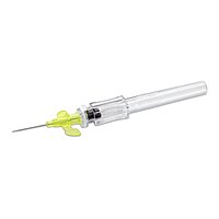 McKesson Prevent® R Peripheral IV Catheter 24 Gauge 3/4 Inch Polyurethane Winged Hub Push Button Safety