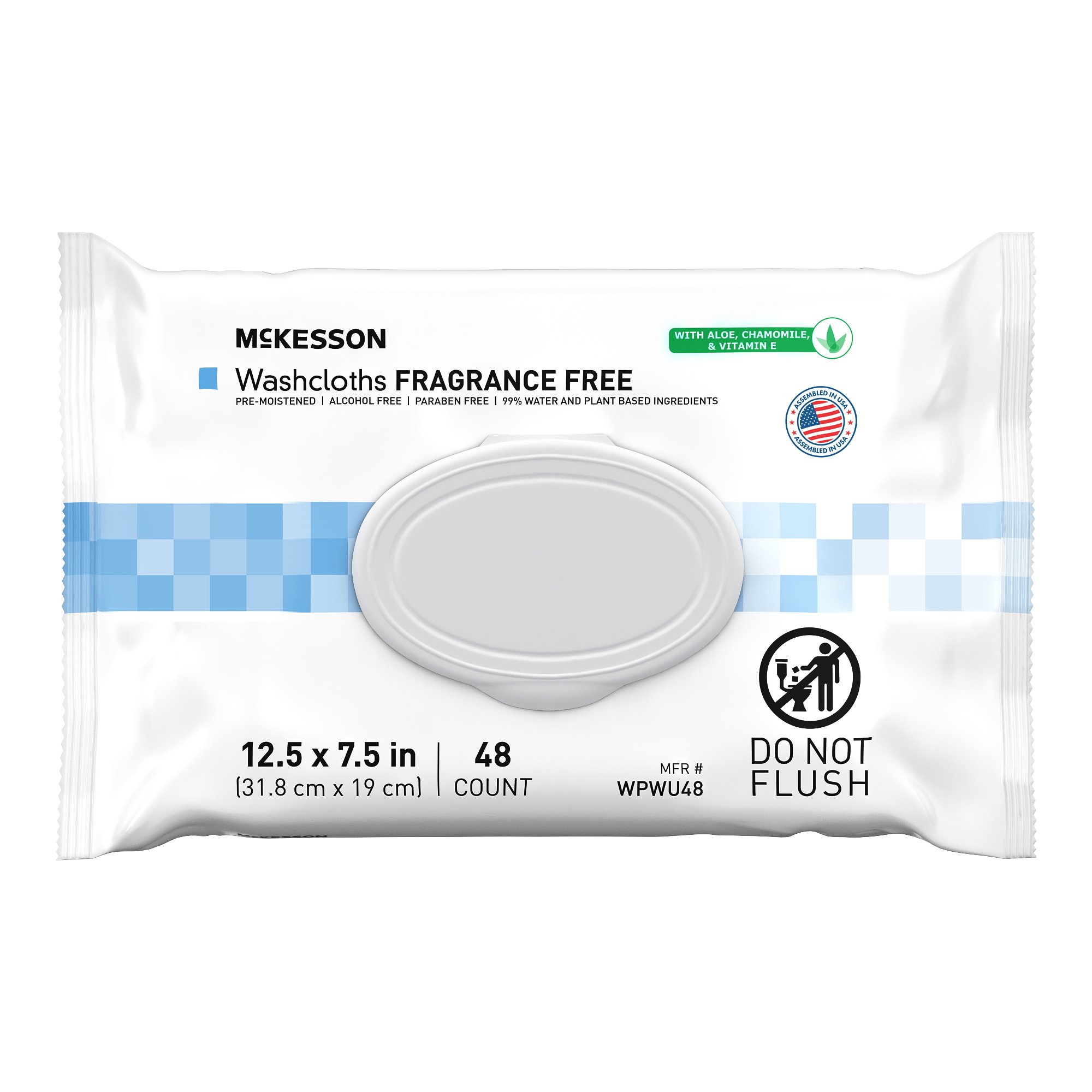 McKesson Personal Cleansing Wipes 48 Count – Soft Pack