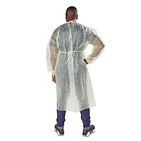 McKesson Protective Procedure Gown – X-Large, Yellow, Non-Sterile, Disposable