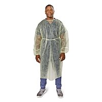 McKesson Protective Procedure Gown – X-Large, Yellow, Non-Sterile, Disposable
