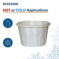 RJ Schinner Soufflé Cup, 1 oz, White Paper, Disposable, SL/250EA or CS/20SL/250EA