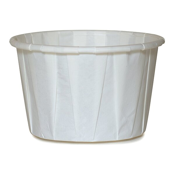 McKesson 3.5 oz White Paper Souffle Cup Disposable (SL/100EA)