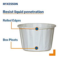 McKesson 3.5 oz White Paper Souffle Cup Disposable (SL/100EA)