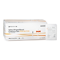 McKesson Prevent Push Button Blood Collection Set 3/4" x 12" Sterile (BX/50EA)
