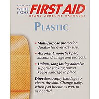 American White Cross® First Aid Plastic Adhesive Strip Tan 2 X 4 Inch (BX/50EA)