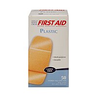 American White Cross® First Aid Plastic Adhesive Strip Tan 2 X 4 Inch (BX/50EA)