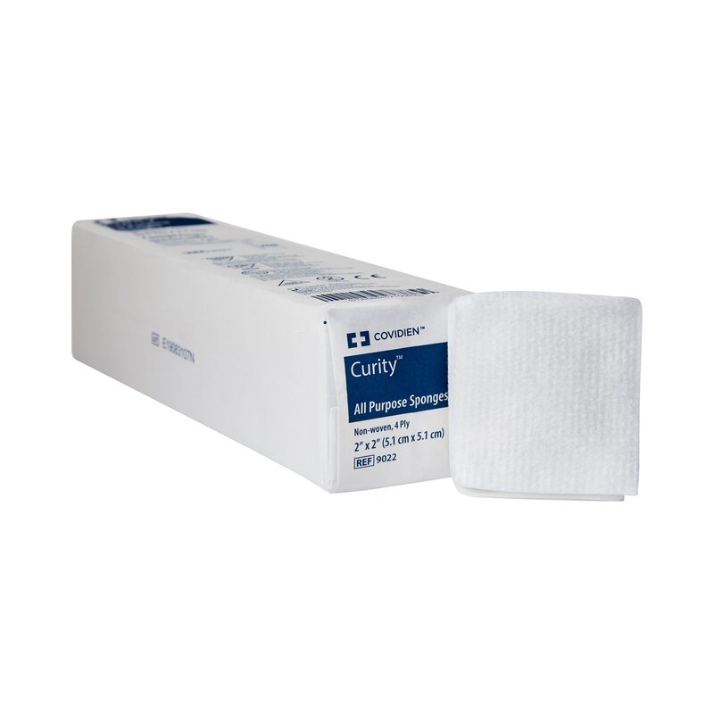 Curity™ Nonwoven Sponge 2″ × 2″ 4-Ply Non-Sterile