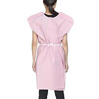McKesson Patient Exam Gown One Size Fits Most Mauve (CS/50EA)