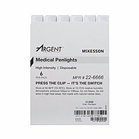 McKesson Disposable Penlight – White Light, 4.5", with Pupil Gauge