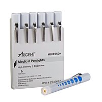 McKesson Disposable Penlight – White Light, 4.5", with Pupil Gauge