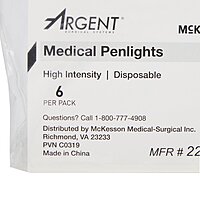 McKesson Disposable Penlight – White Light, 4.5", with Pupil Gauge