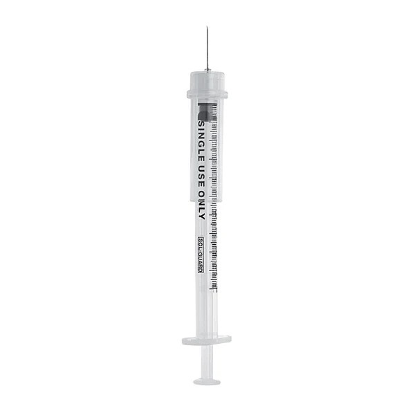 Sol-Guard Safety TB Syringe with Fixed Needle (BX/100EA)