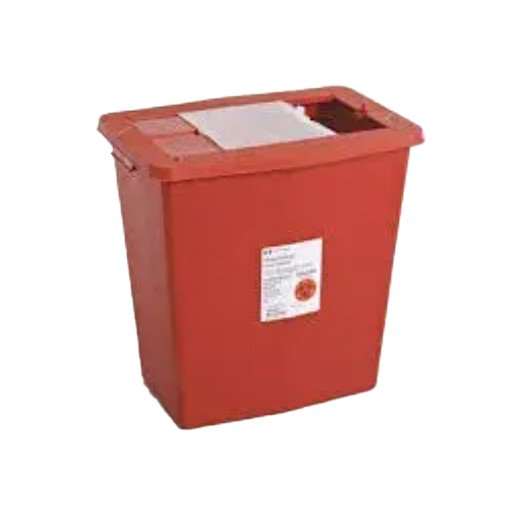 SharpSafety 12 Gallon Sharps Container, Red Base