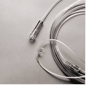 Salter-Style® Pediatric Nasal Cannula Curved Prongs with 7 Foot Tubing