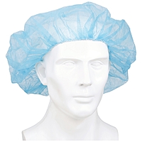 McKesson Bouffant Cap, Blue, Elastic Closure, 24" Circumference