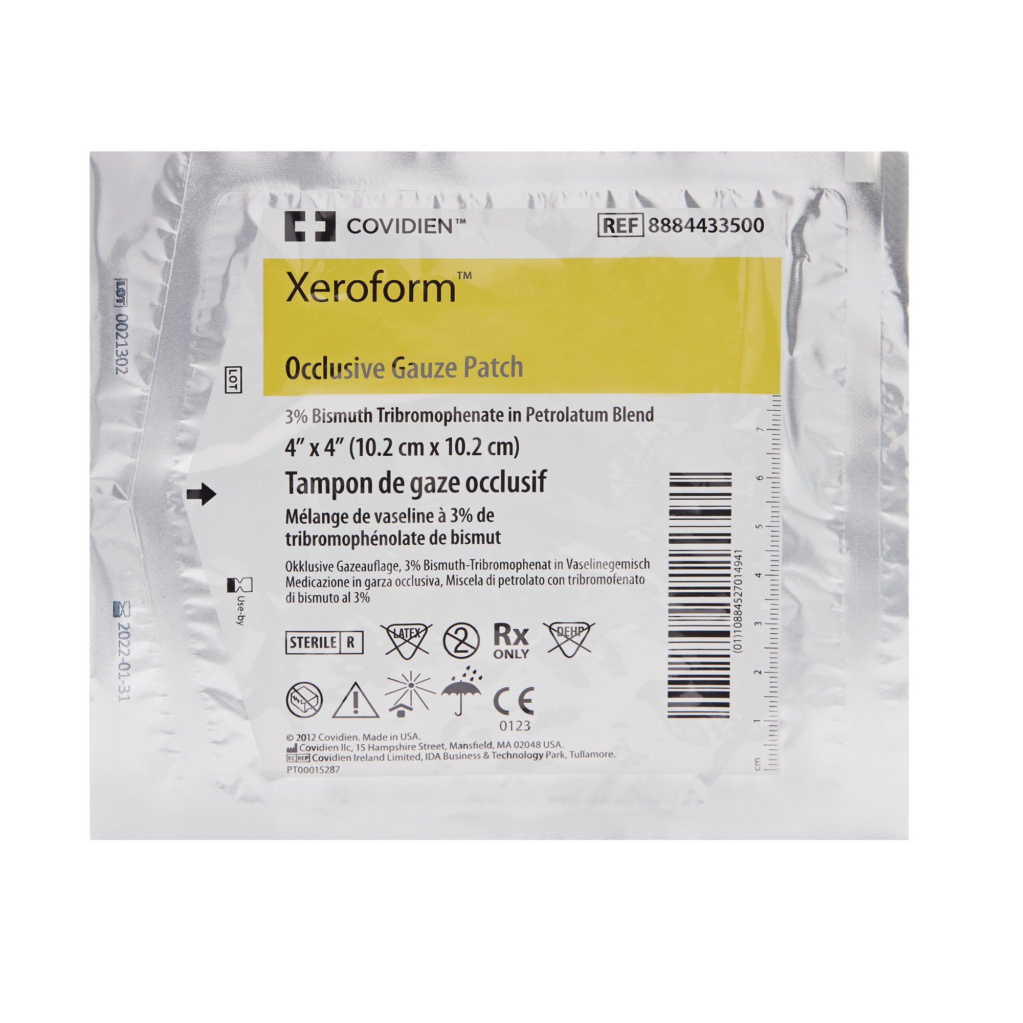 Xeroform™ Petrolatum Impregnated Occlusive Dressing, 4 x 4 Inch, Sterile (CS/10BX/25EA)