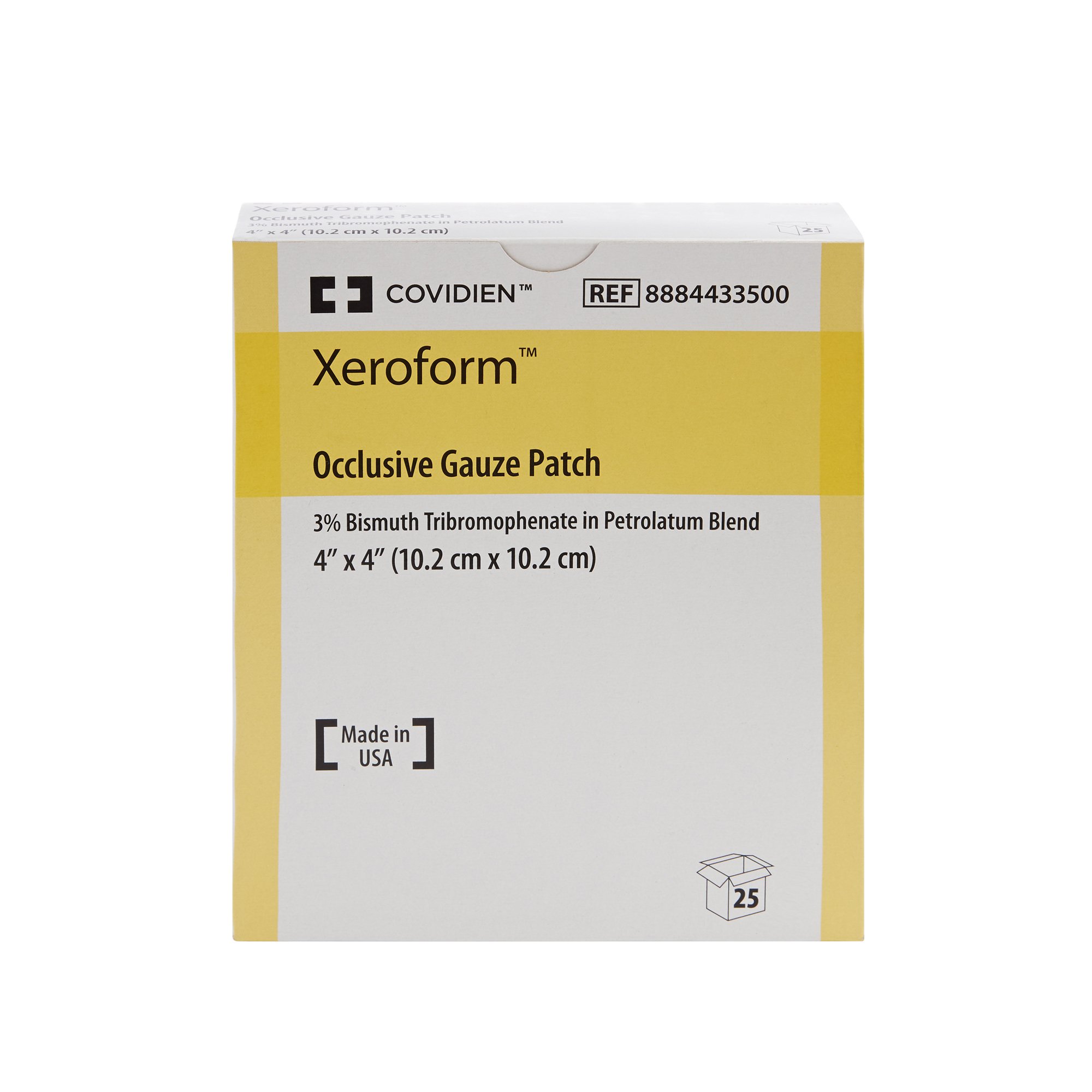 Xeroform™ Petrolatum Impregnated Occlusive Dressing, 4 x 4 Inch, Sterile (CS/10BX/25EA)