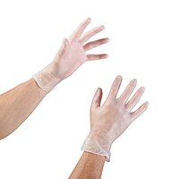 McKesson Vinyl Exam Gloves Clear Smooth Standard Cuff (BX/100EA)