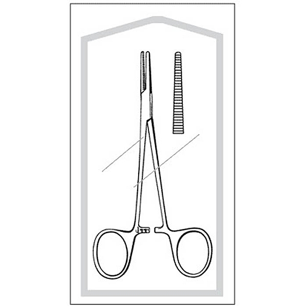 Econo Sterile™ Halsted Mosquito Forceps 5 Inch Straight Sterile