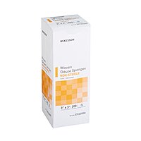 McKesson Gauze Sponge – 3 × 3 Inch, 12-Ply, Non-Sterile, 200 per Pack