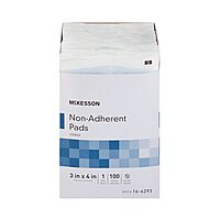 McKesson® Non-Adherent Dressing – 3 × 4 Inch, Sterile, 100 per Pack
