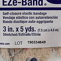 EZe-Band® LF Elastic Bandage 3 Inch × 5 Yard Tan Double Hook and Loop Closure (EA)