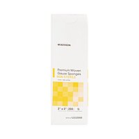 McKesson® Gauze Sponge 3 Inch × 3 Inch 12-Ply Non-Sterile 200 Count