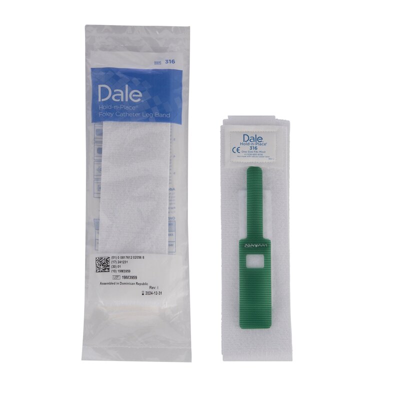 Dale® Hold-N-Place™ Foley Catheter Holder 2″ Wide with Hook and Loop Fastener