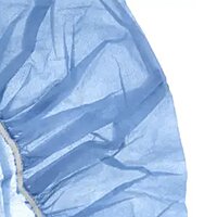 Disposable Bouffant Cap – One Size Fits Most, Blue, Elastic Closure