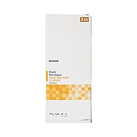 McKesson Elastic Bandage – 2 Inch × 5 Yard, Hook & Loop Closure, Tan, Non-Sterile
