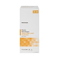 McKesson Elastic Bandage – 3 Inch × 5 Yard, Hook & Loop Closure, Tan, Non-Sterile