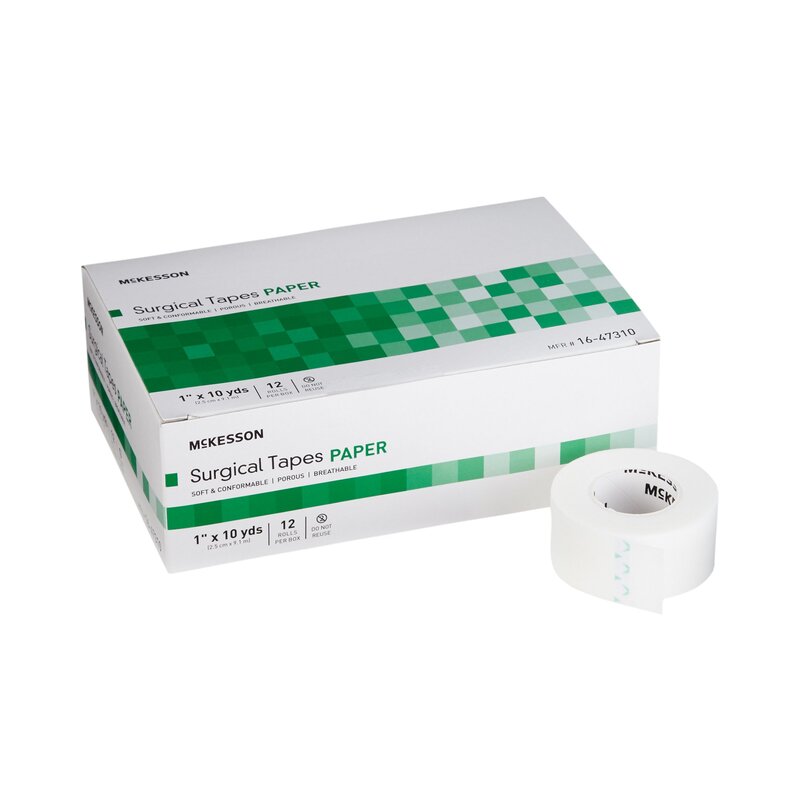 McKesson Medical Tape White 1 Inch X 10 Yard Paper NonSterile (RL/1EA)